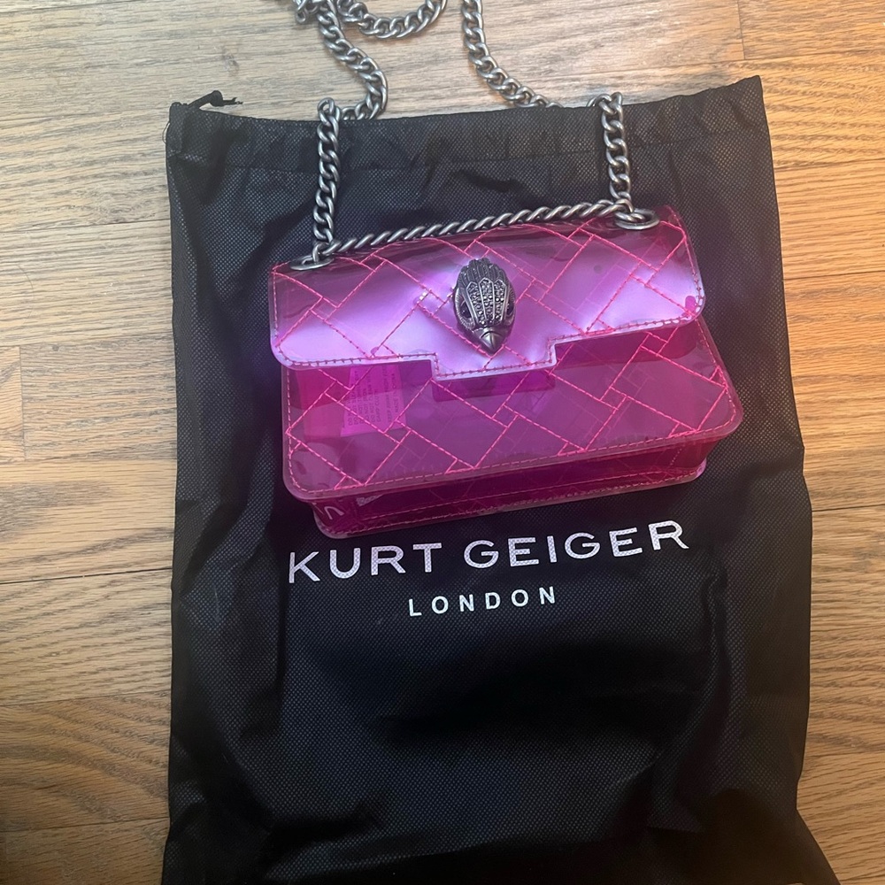 Kurt Geiger Pink Quilt Stitch Jelly Women's Bag
